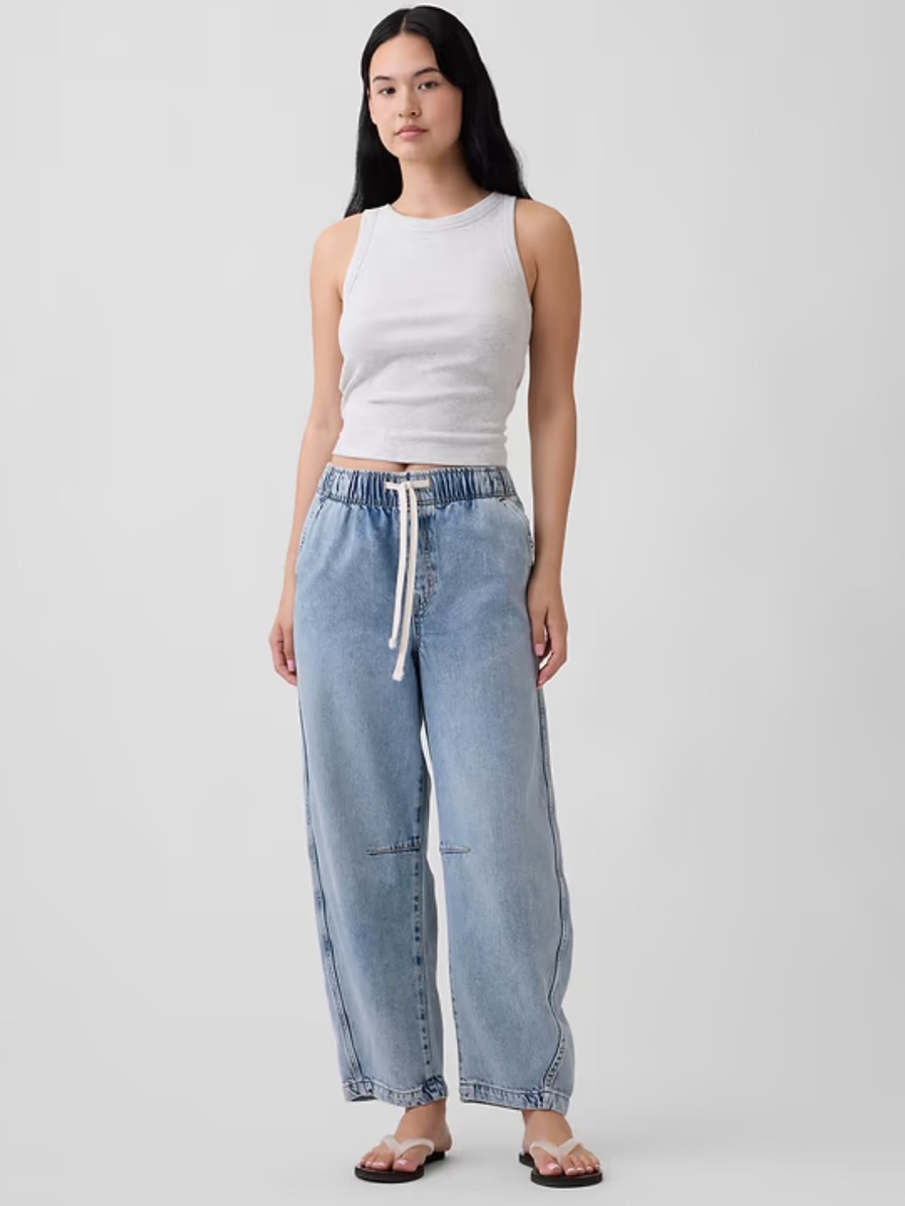 Gap Pull-On Barrel Leg Jean Sz S